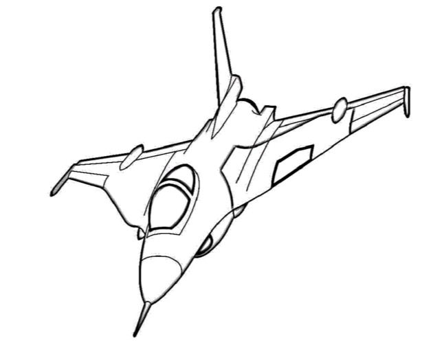 Airplane coloring page transportation