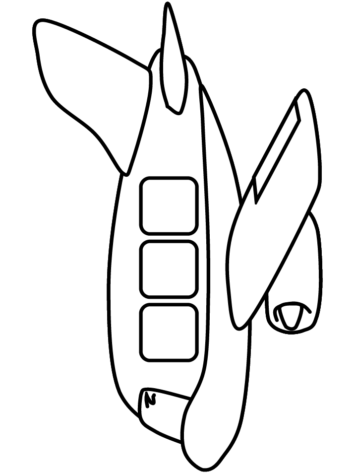 Jet Plane Coloring Page