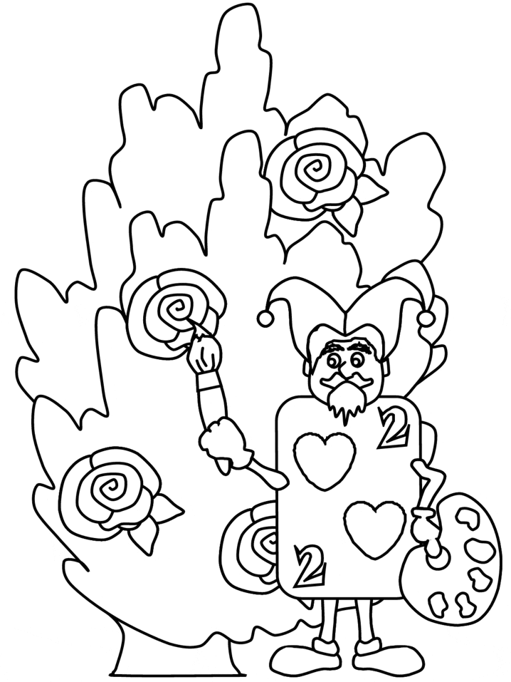 Alice Cartoons Printable Coloring Page