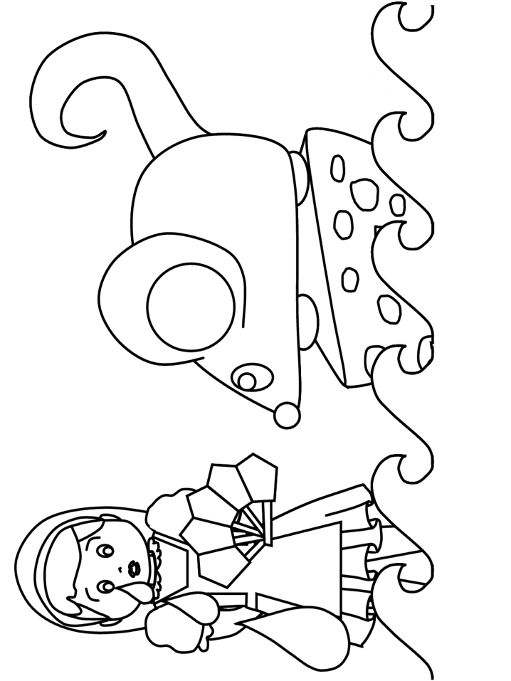 Alice Cartoons Coloring Page Free