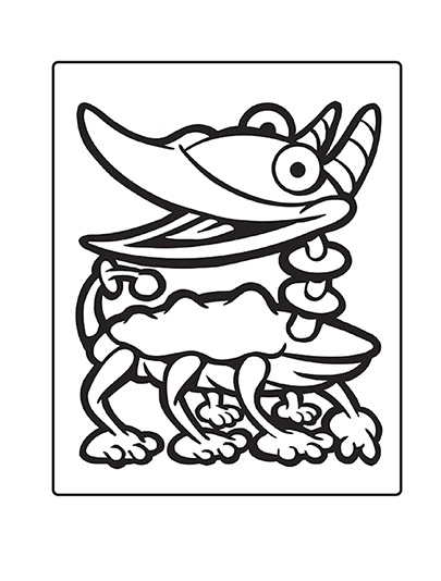 Alien Animal Coloring Pages