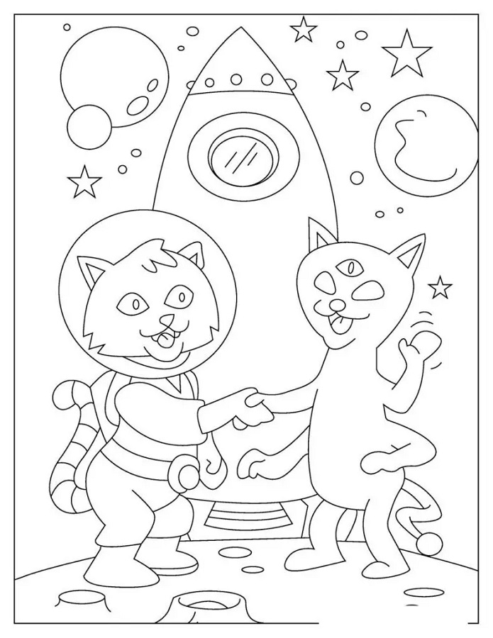 Alien Animals Coloring Pages