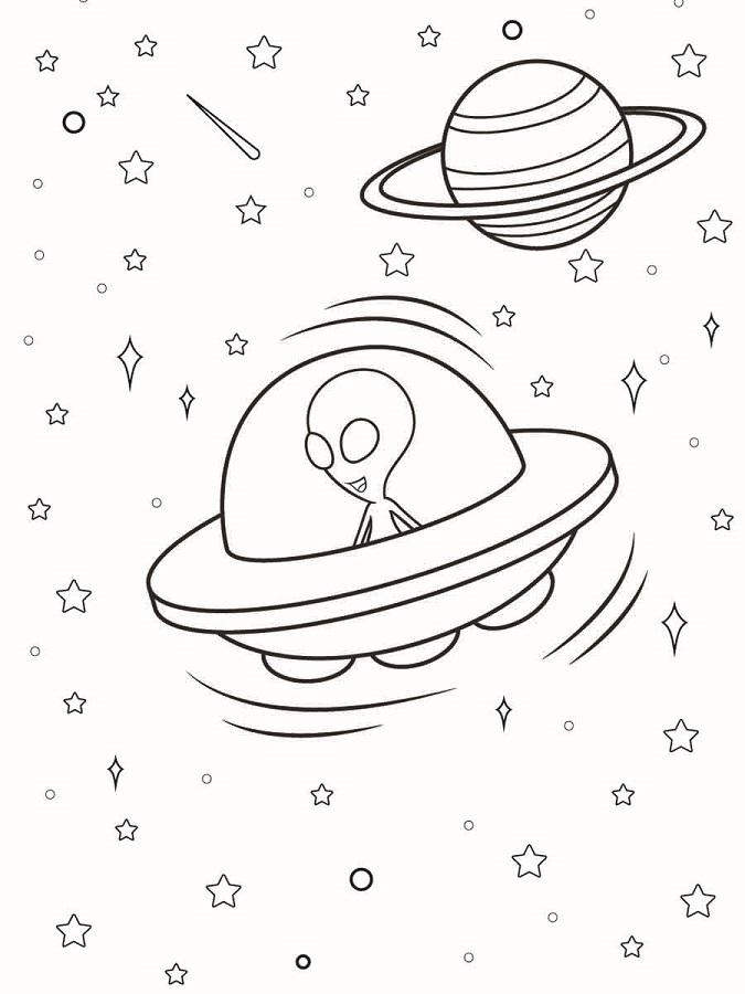 Alien Coloring Pages Fo