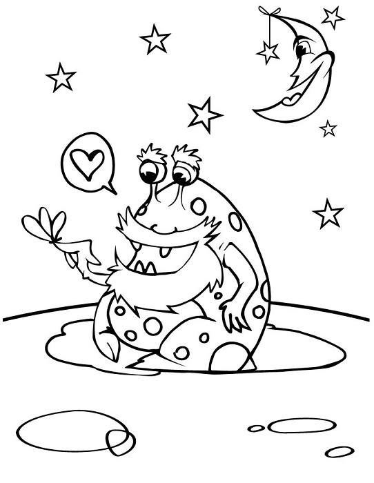 Alien Coloring Pages Free