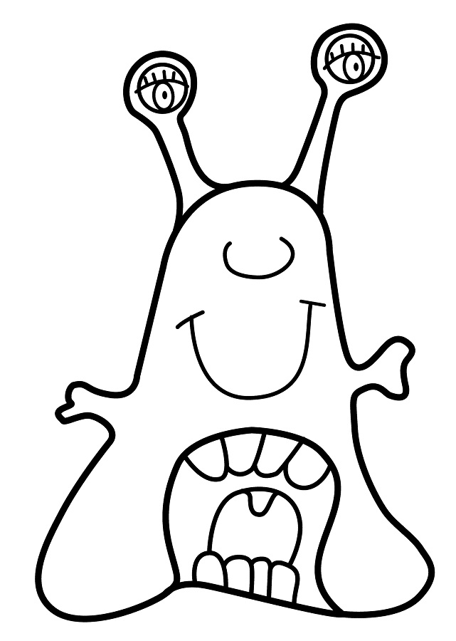 Alien Coloring Pages Kids