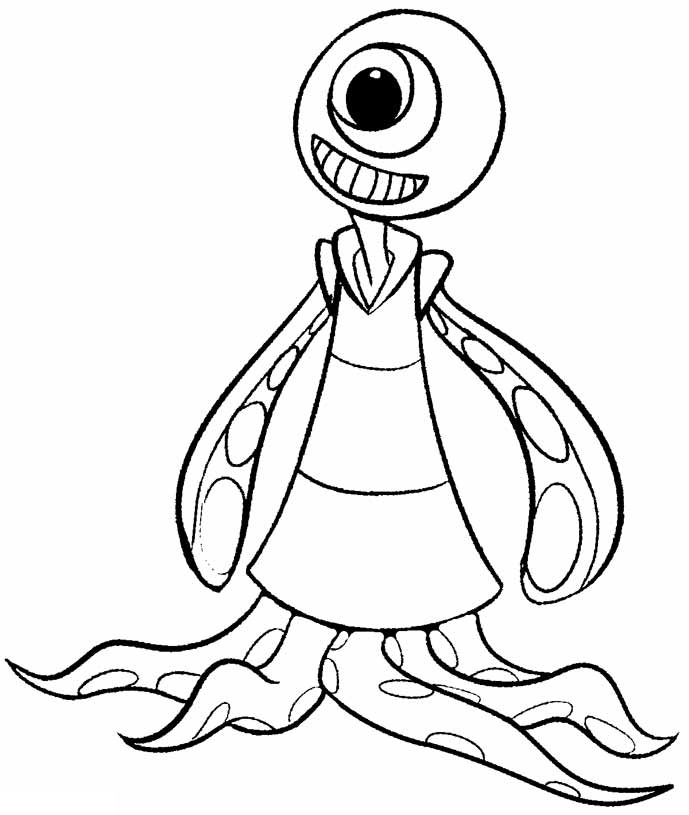 Alien Coloring Pages Online