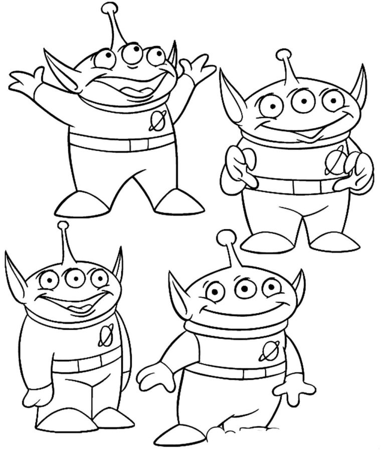 Alien Coloring Pages Toy Story