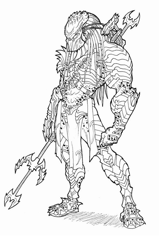 Alien Predator Coloring Pages
