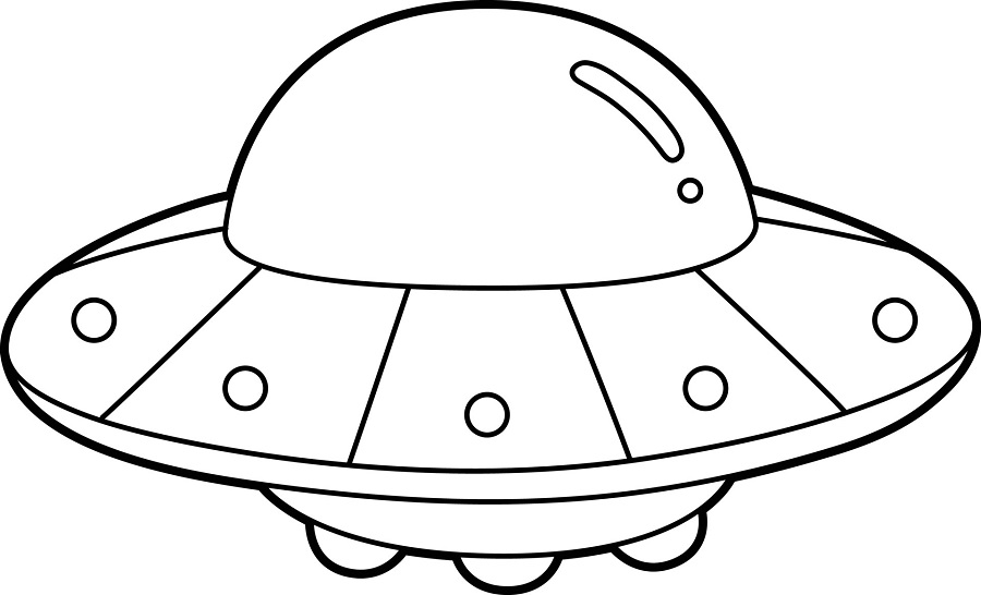 Alien Spaceship Coloring Pages