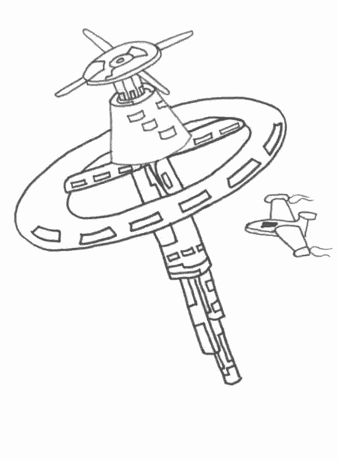 Space Coloring Pages