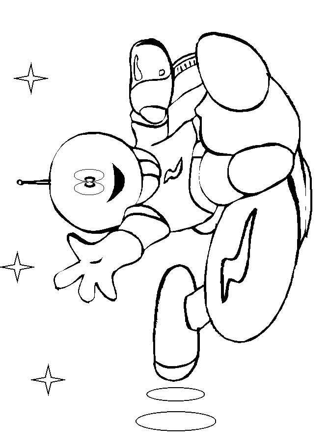Space Alien Coloring Pages Free