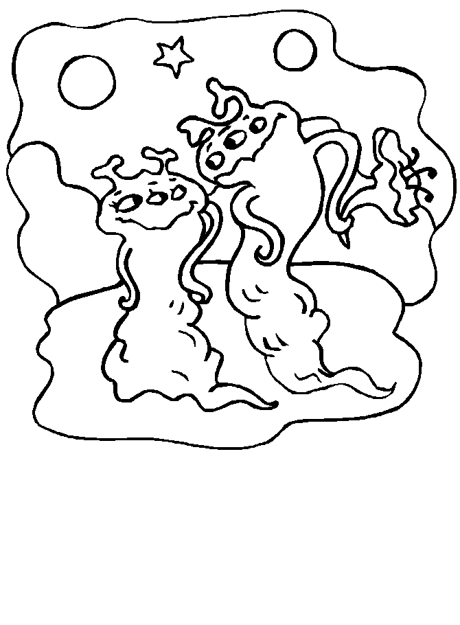 Alien7 Space Coloring Pages