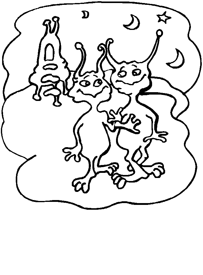 Alien9 Space Coloring Pages