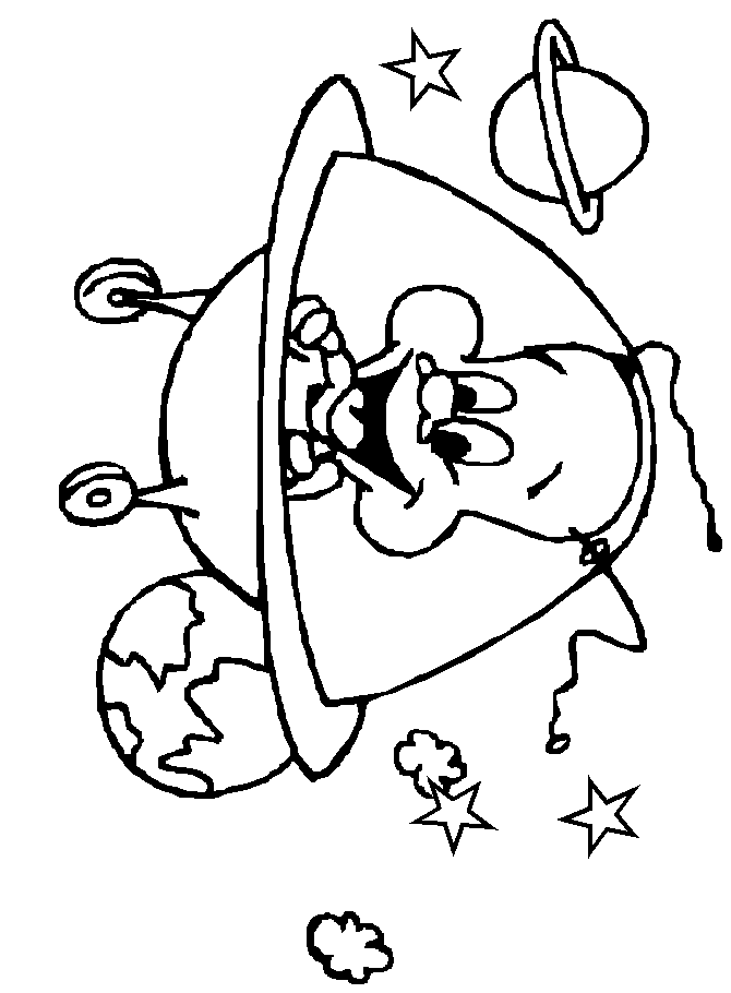 Aliena Space Coloring Pages
