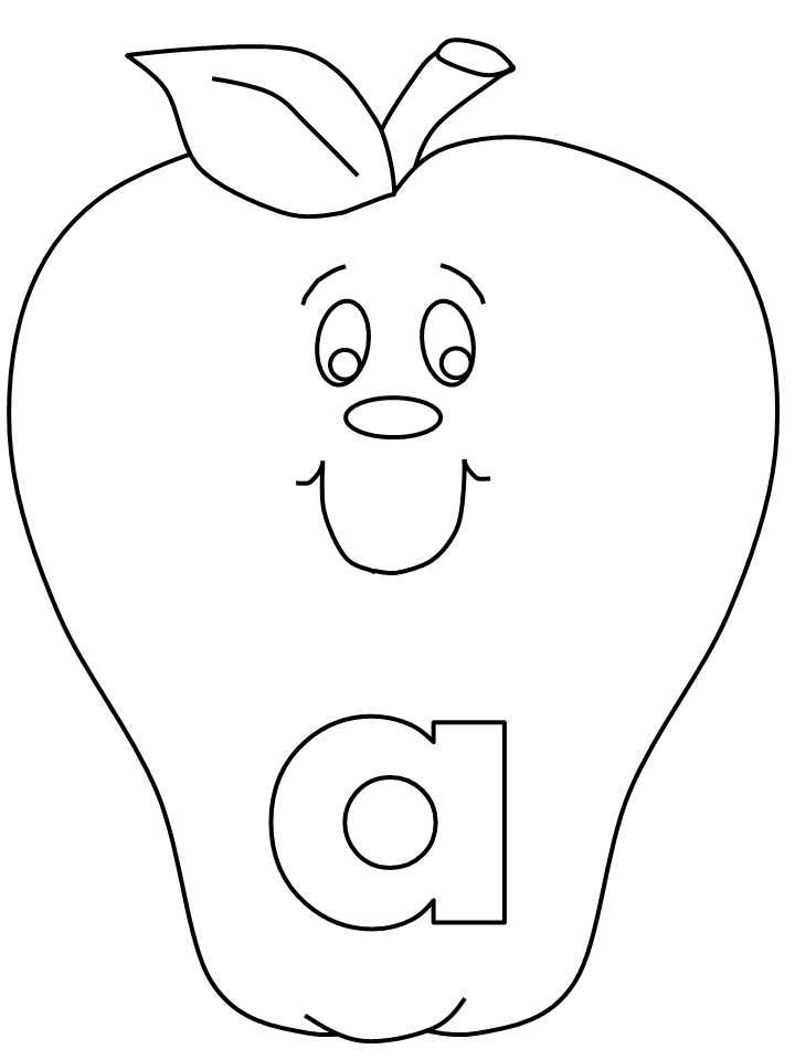 Alphabet # A Coloring Pages