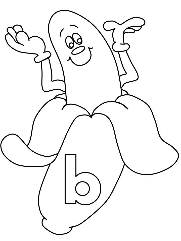 Alphabet # B Coloring Pages