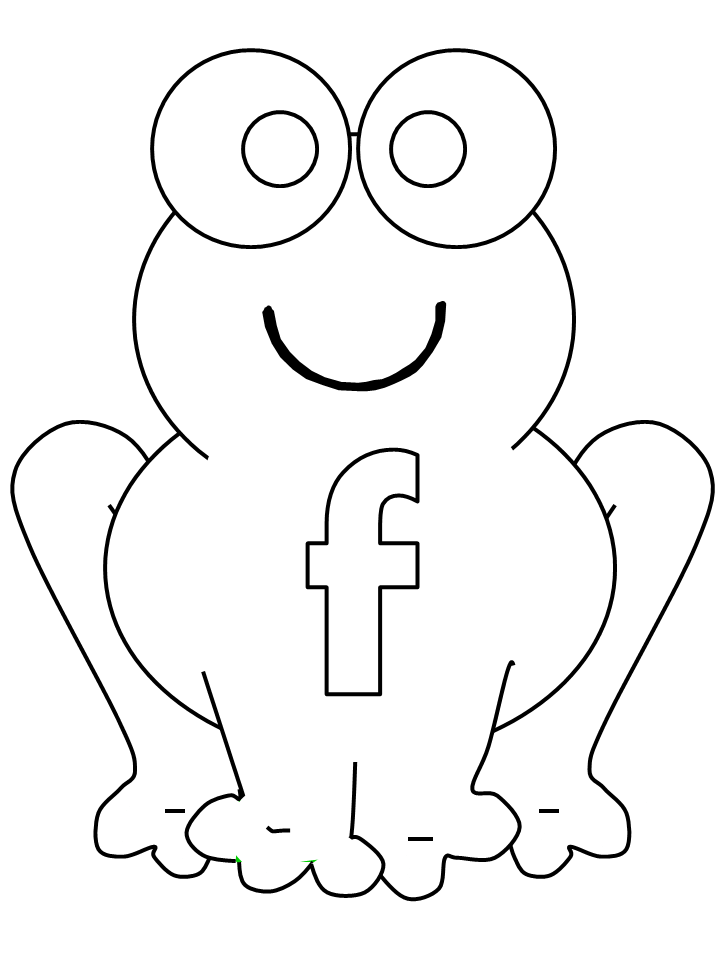 Alphabet # F Coloring Pages coloring page & book for kids.