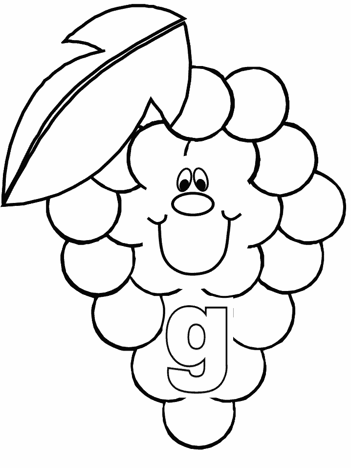 Alphabet # G Coloring Pages