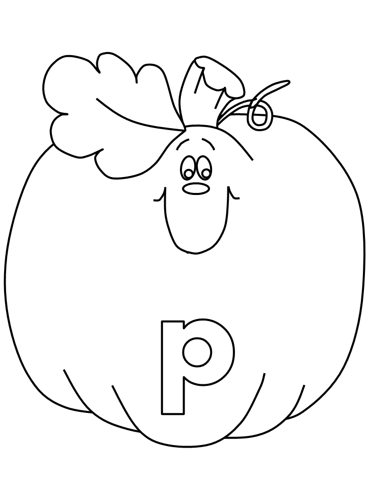 Alphabet # P Coloring Pages