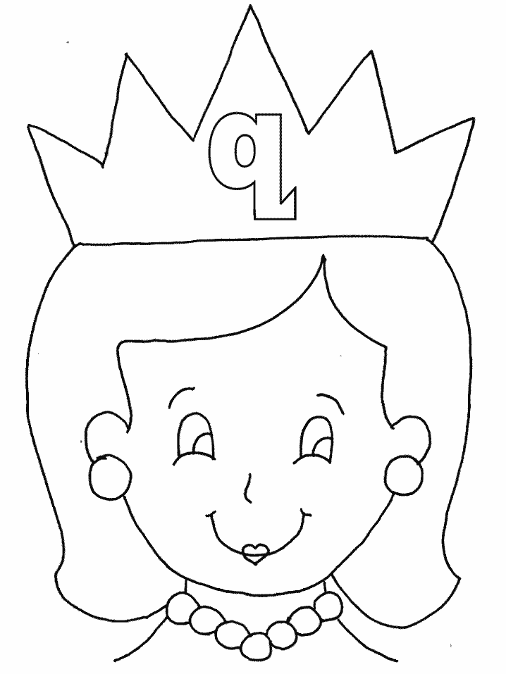 Alphabet # Q Coloring Pages