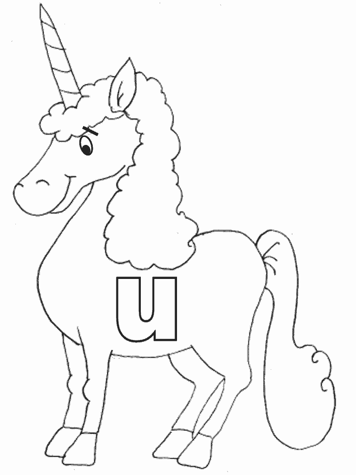 Alphabet U Coloring Pages Coloring Book 