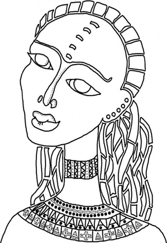 Ancient Africa Coloring Pages