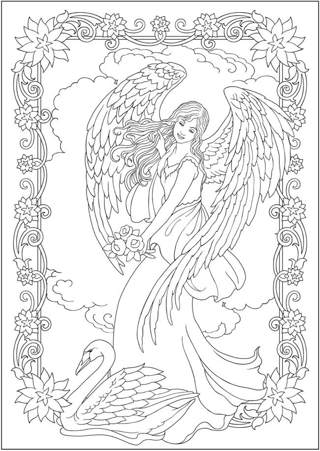 Angel Adult Coloring Pages