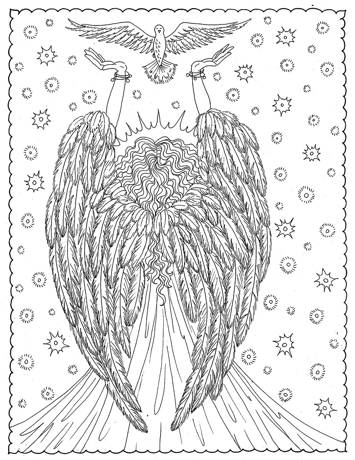Angel Coloring Pages for Adults