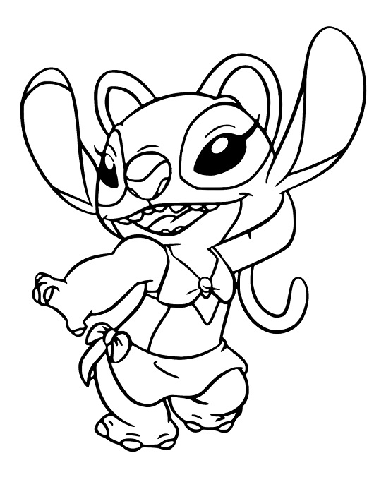 Angel from Lilo and Stitch Coloring Pages