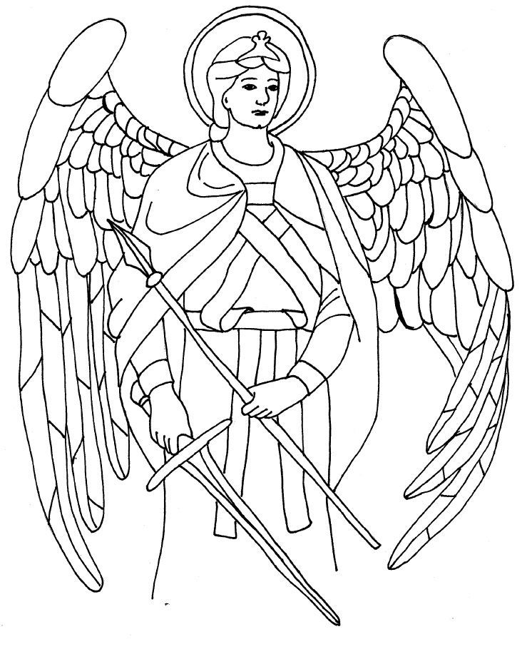 Angel Gabriel Coloring Page
