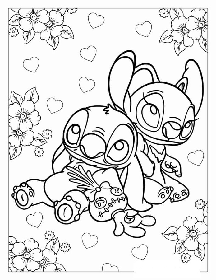 Angel Stitch Coloring Pages