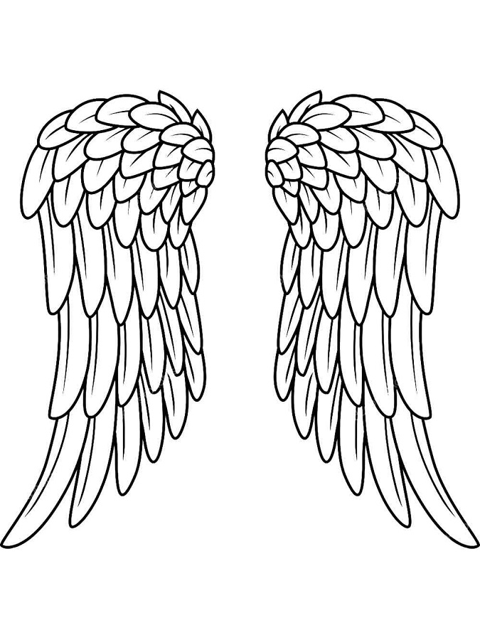 Angel Wings Coloring Pages