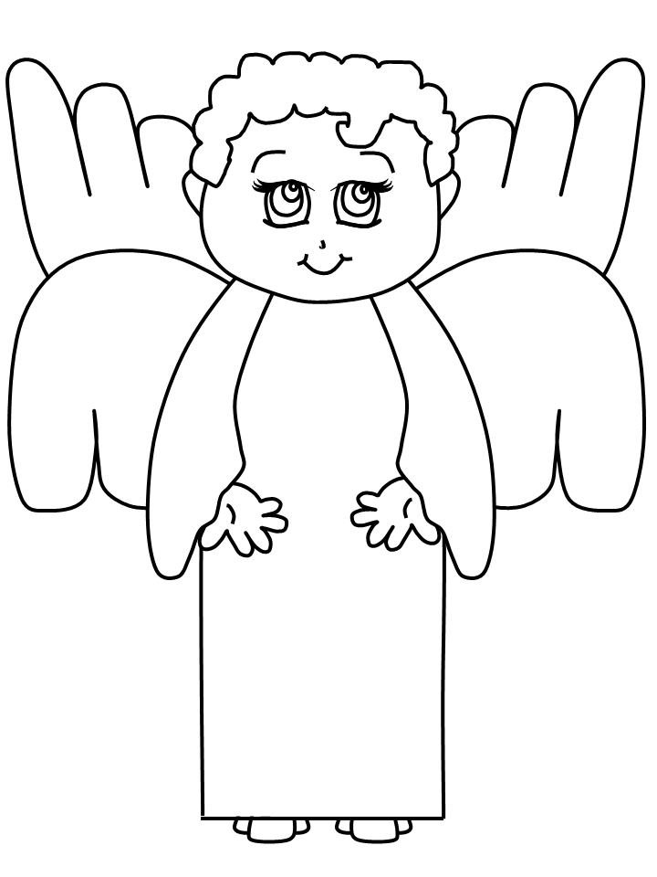 Beautiful Angel Coloring Pages
