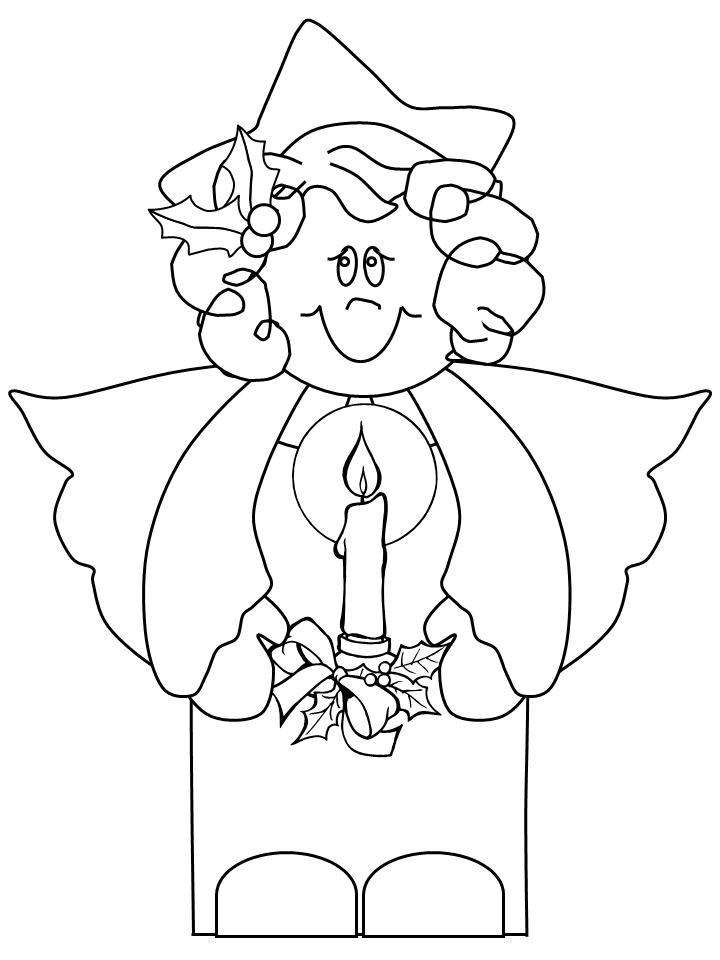 Christmas Angel Coloring Pages