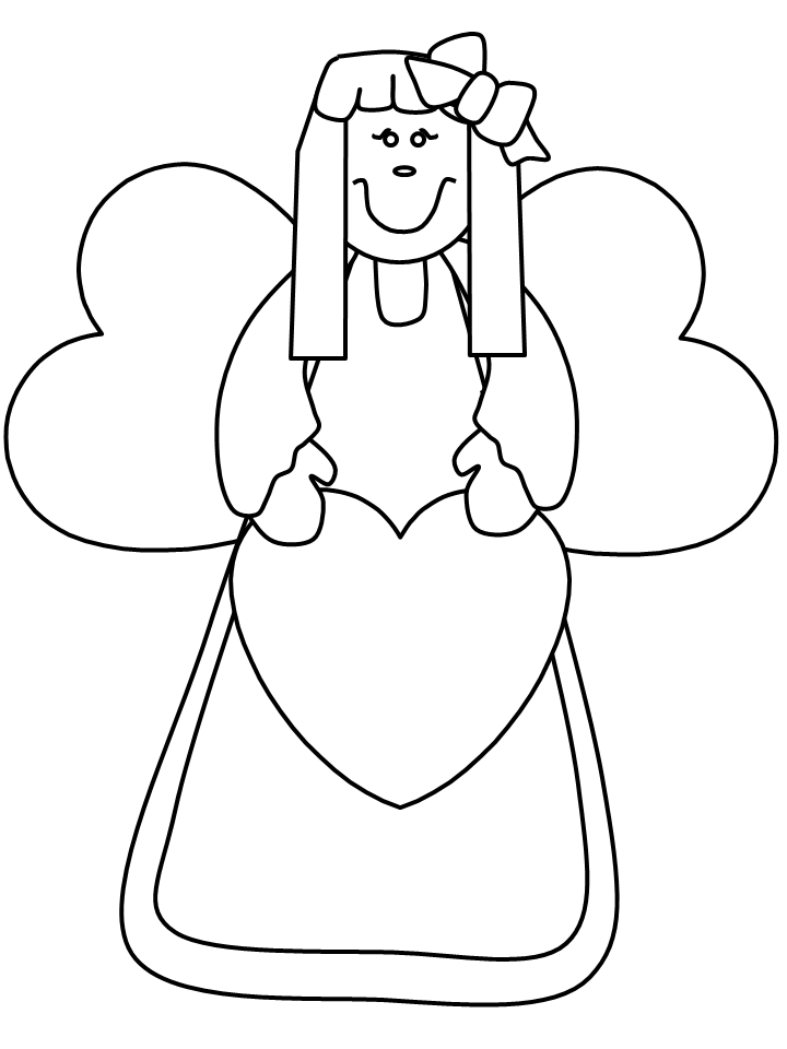 Angel coloring pages for kids