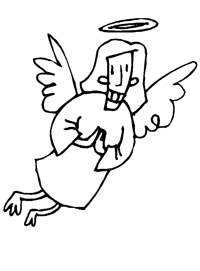 Angel Bible Coloring Pages For Kids