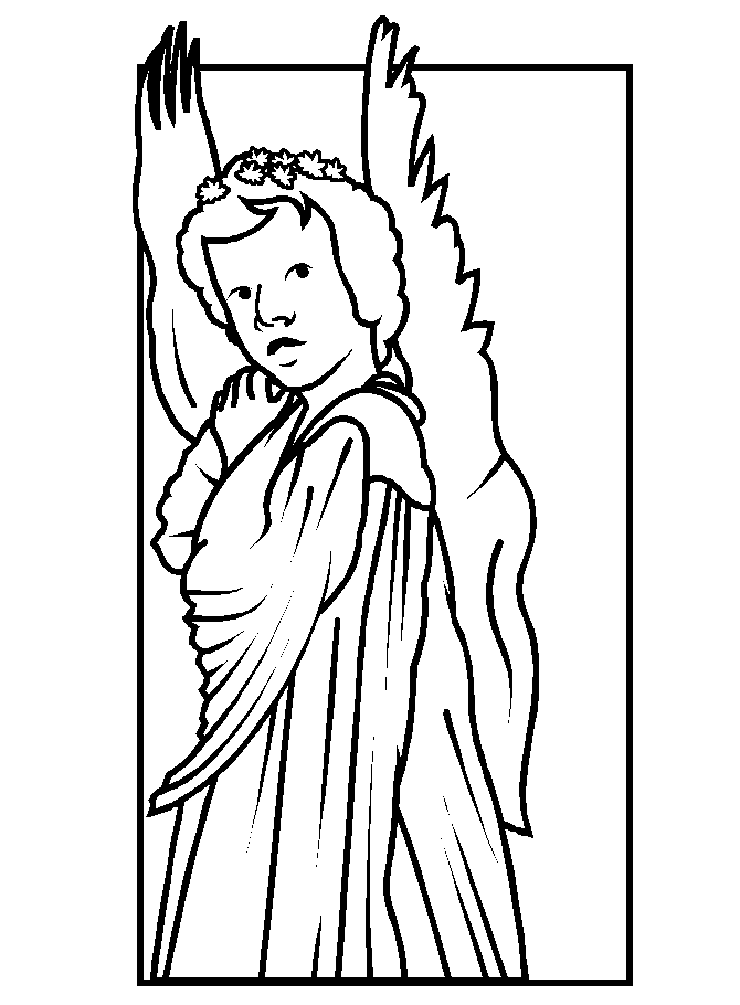 Angel Bible Coloring Page For Kids