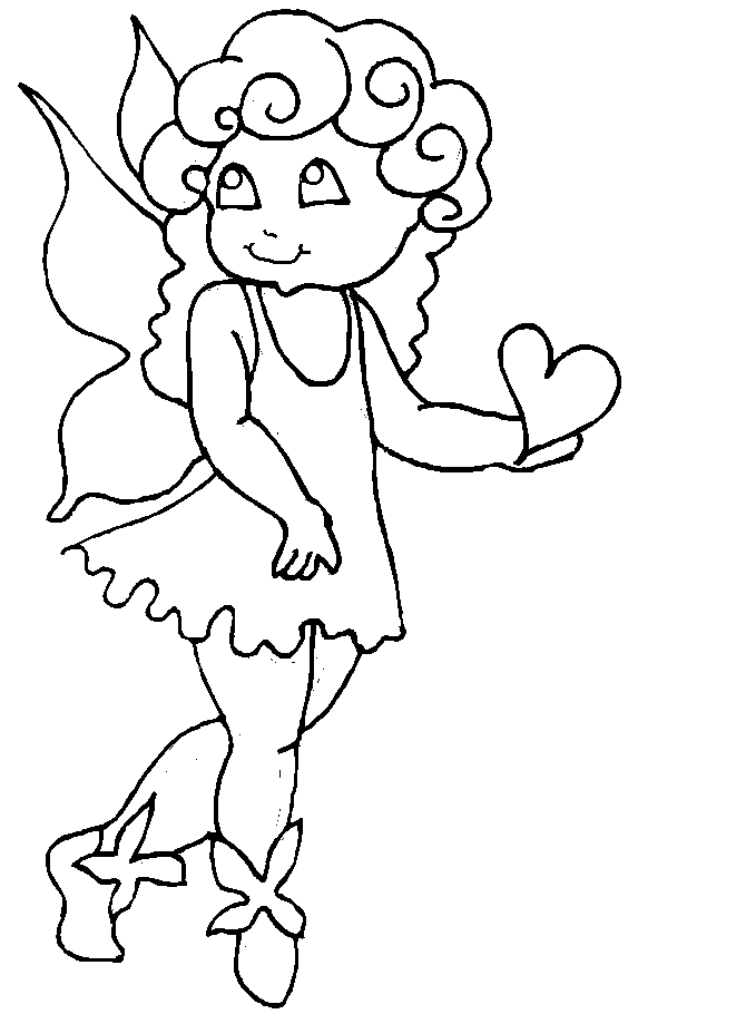 Cute Angel Coloring Pages