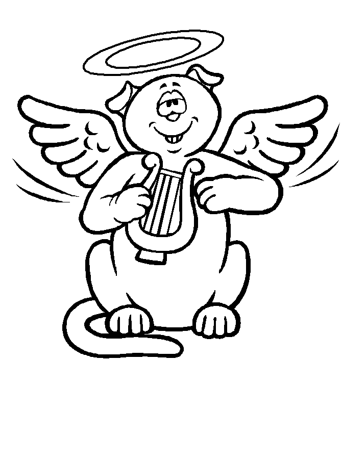 Angels Bible Coloring Pages Printable Free