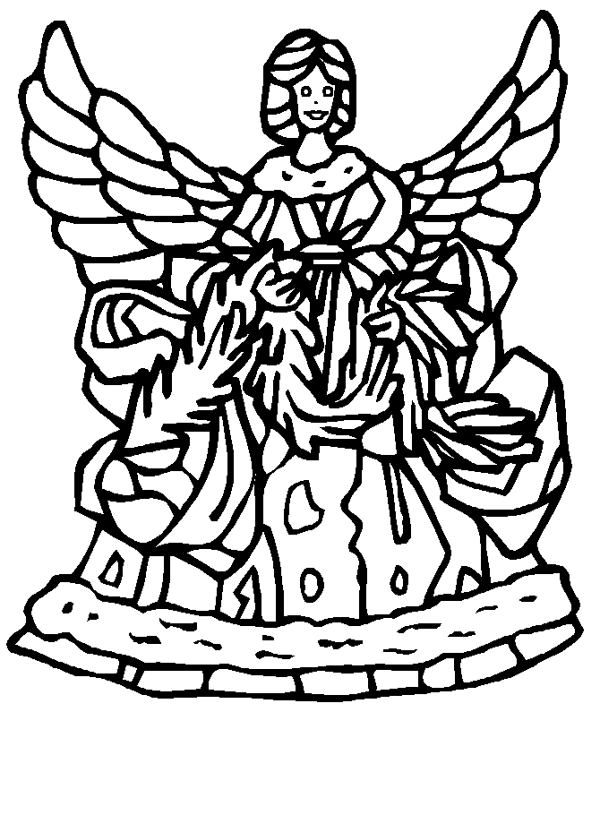 Angel Bible Coloring Pages Free