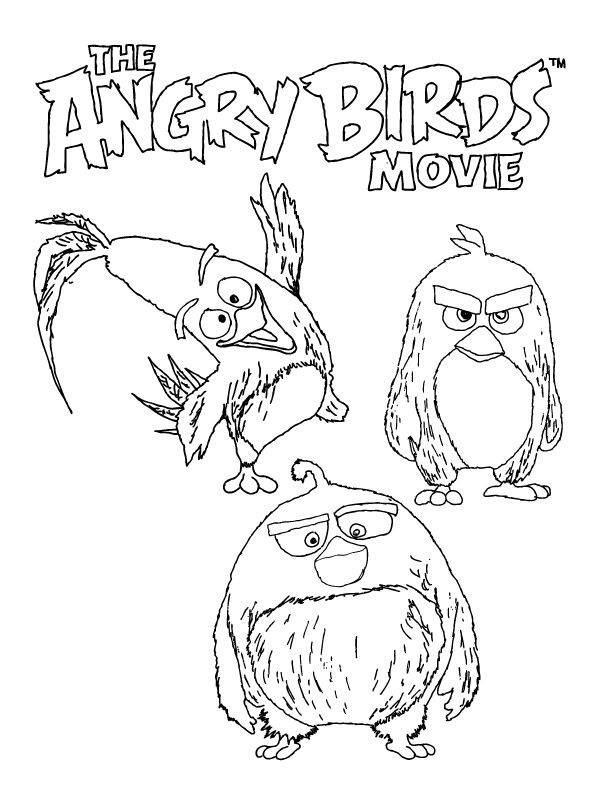 Angry Birds Movie Coloring Pages