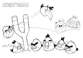 Coloring Page Angry Birds