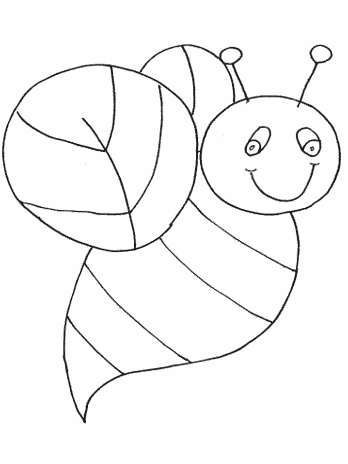 Animals Bee Coloring Pages