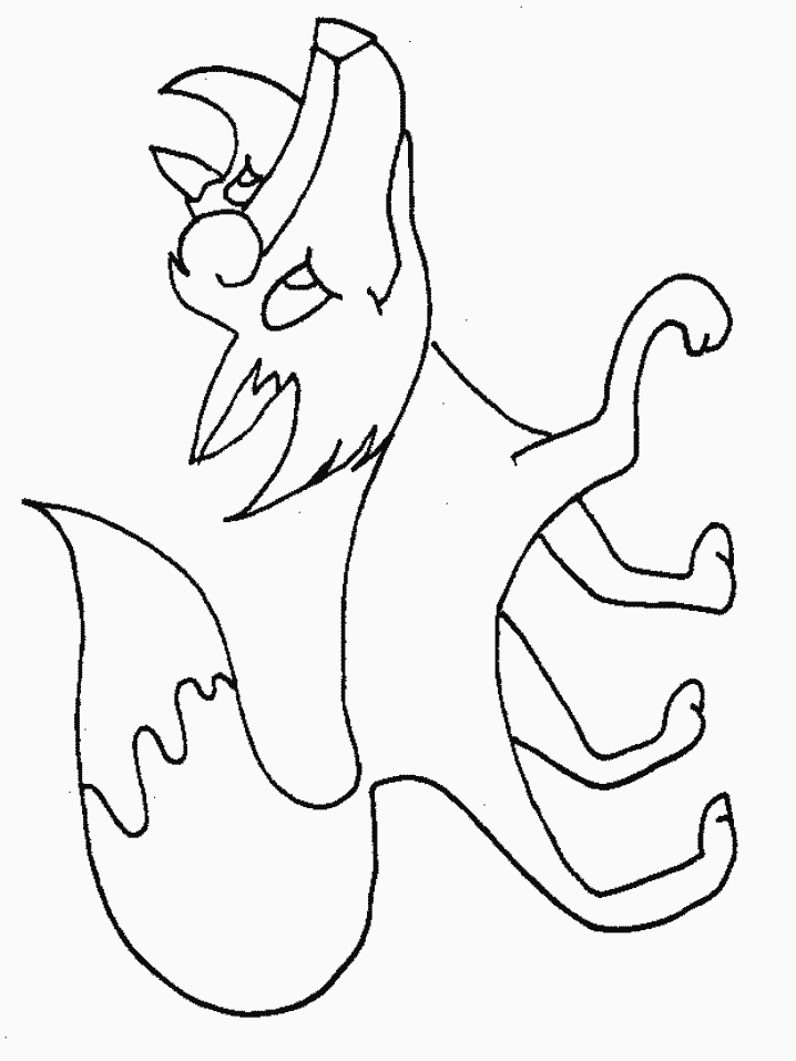 Fox coloring page