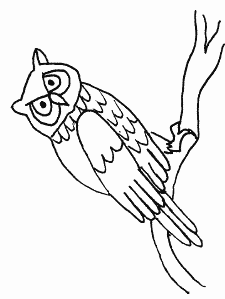 Owl Coloring Page