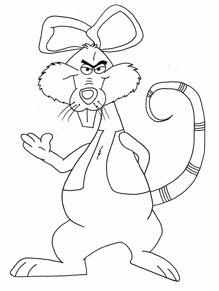 Cartoon Rat Coloring Pages