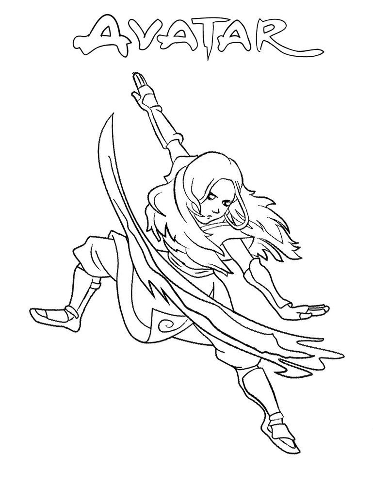 anime coloring pages water element