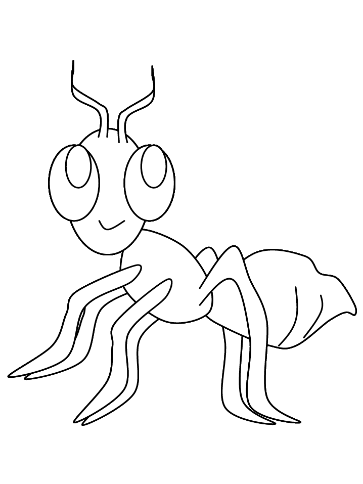 Free Printable Ant Coloring Page