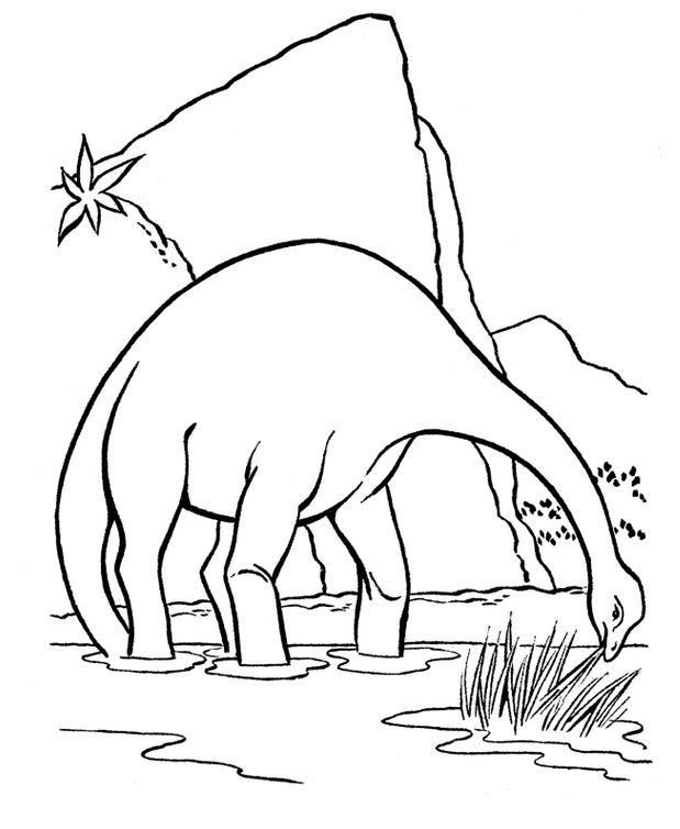 apatosaurus coloring page