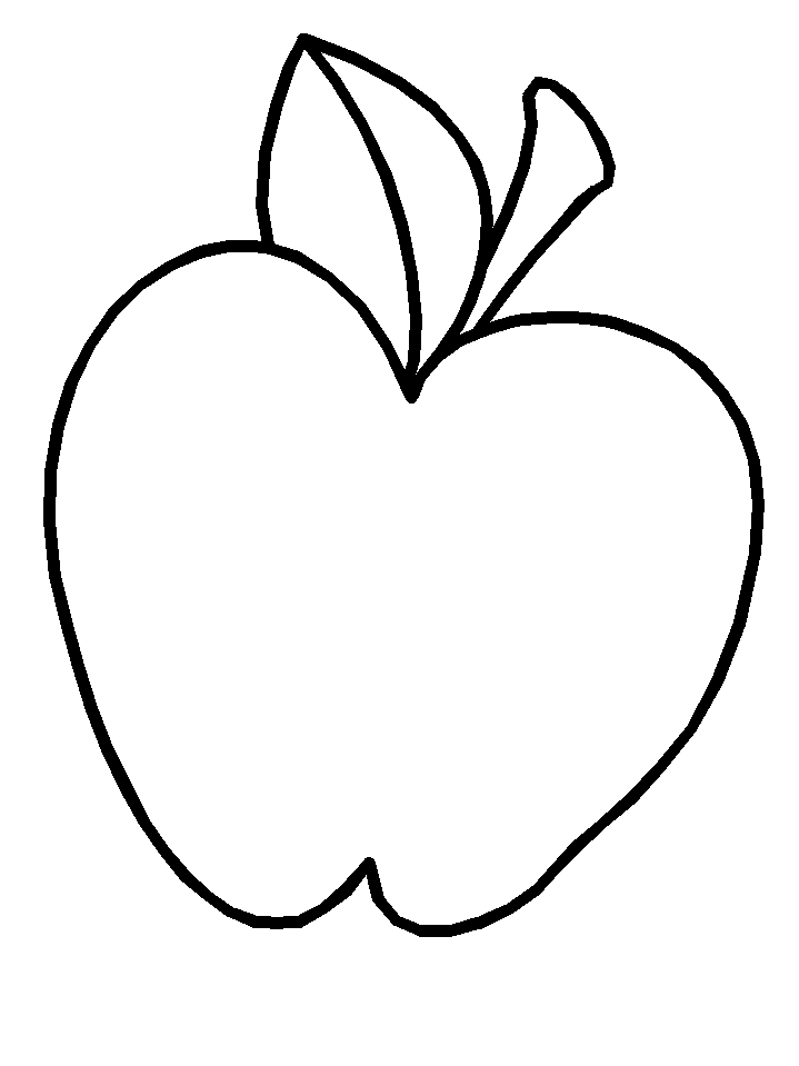 Apple Fruit Coloring Pages